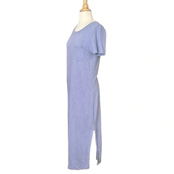 OUTERKNOWN Neptune MIDI T-Shirt Dress Casual Hemp Blend, Size Medium - Picture 6 of 15